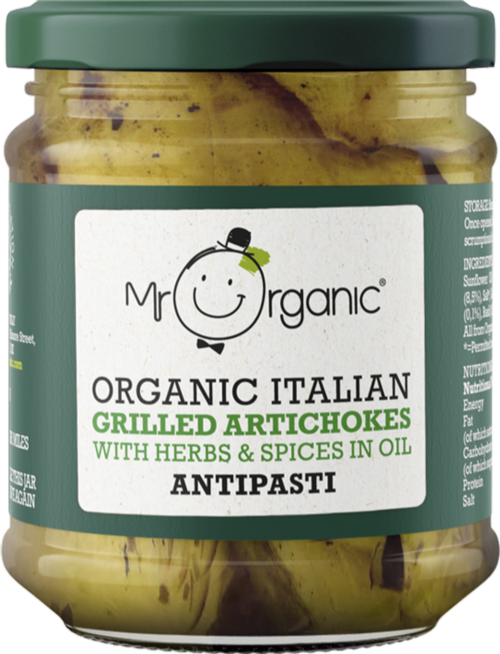 MR ORGANIC Grilled Artichokes /Herbs & Spices Antipasti 190g