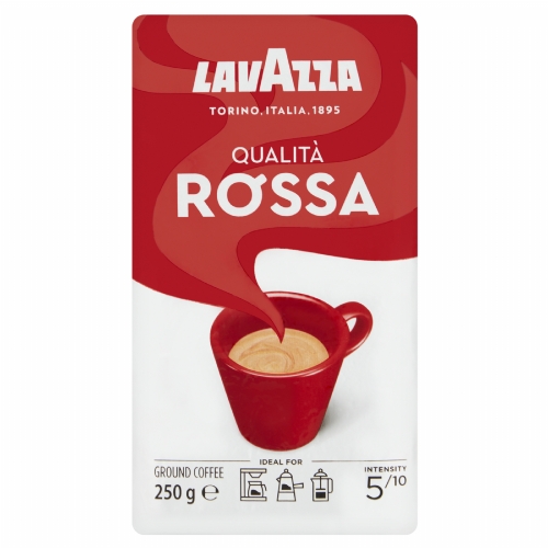 LAVAZZA Qualita Rossa Caffe Espresso Ground Coffee 250g