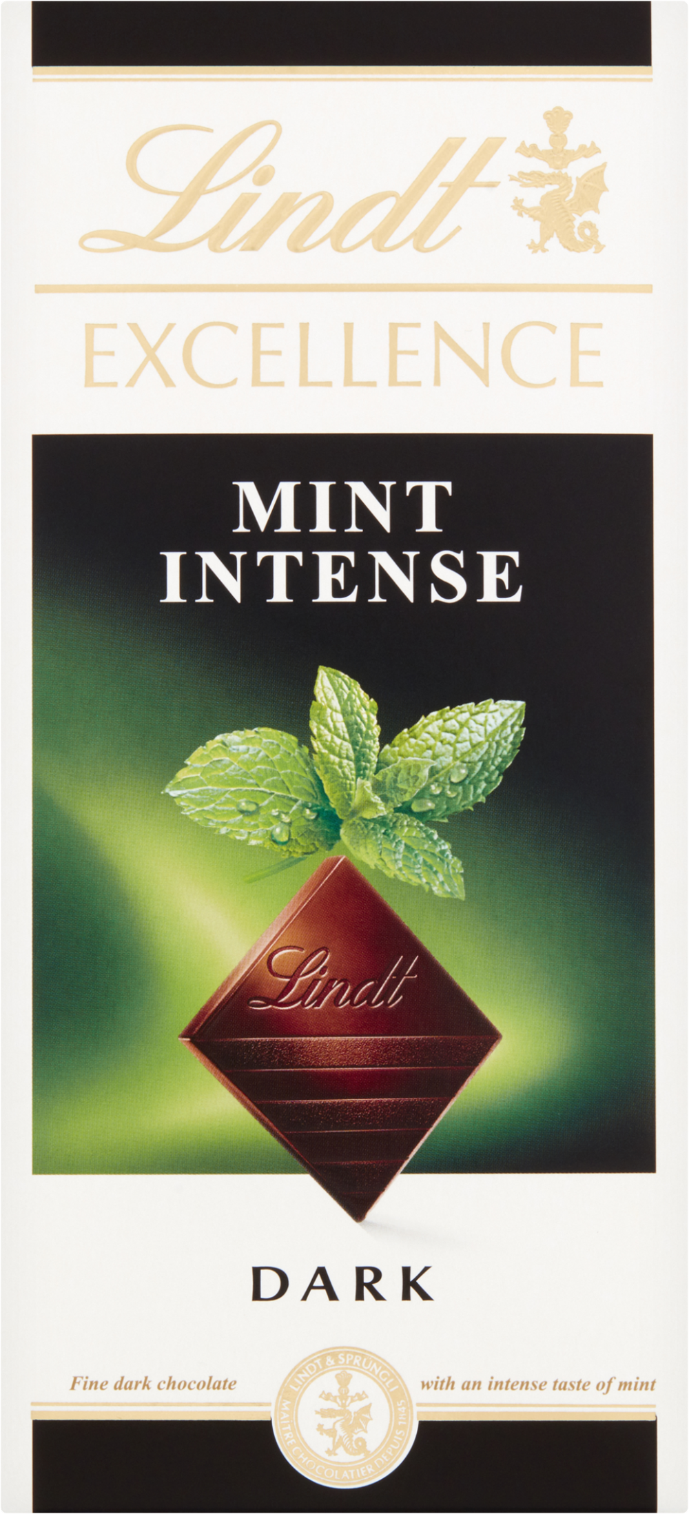 LINDT Excellence Mint Intense Bar 100g