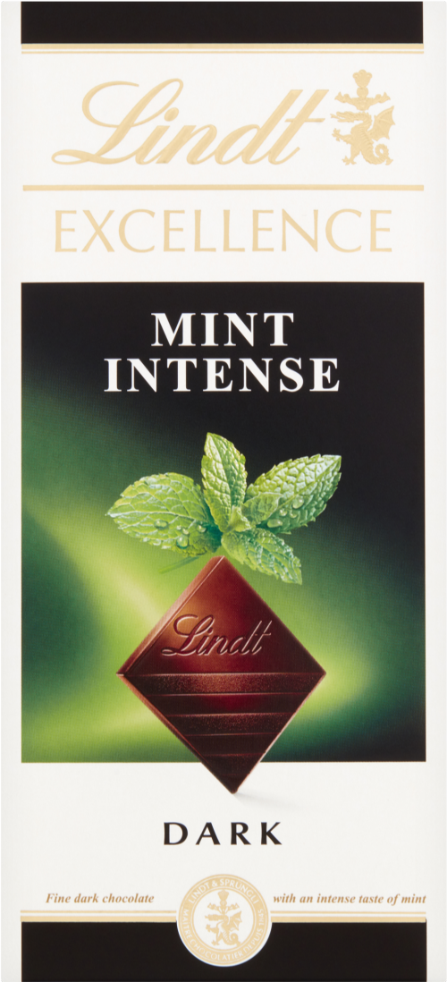 LINDT Excellence Mint Intense Bar 100g