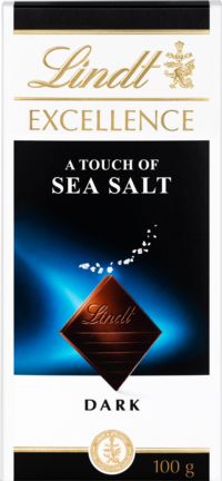 LINDT Excellence Dark Sea Salt Bar 100g