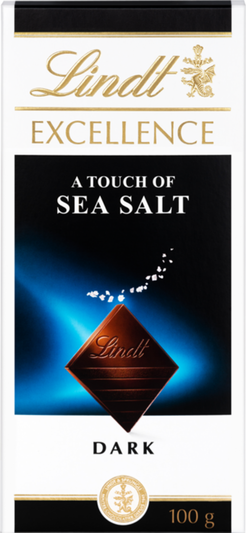 LINDT Excellence Dark Sea Salt Bar 100g