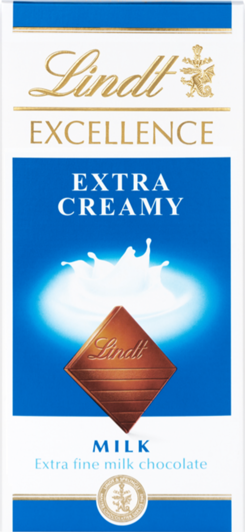 LINDT Excellence Extra Creamy Bar 100g
