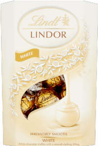 LINDT Lindor White Cornet 200g