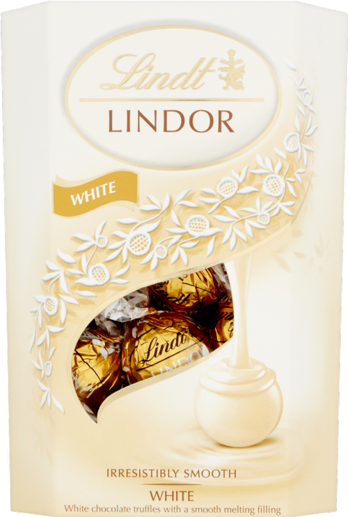LINDT Lindor White Cornet 200g