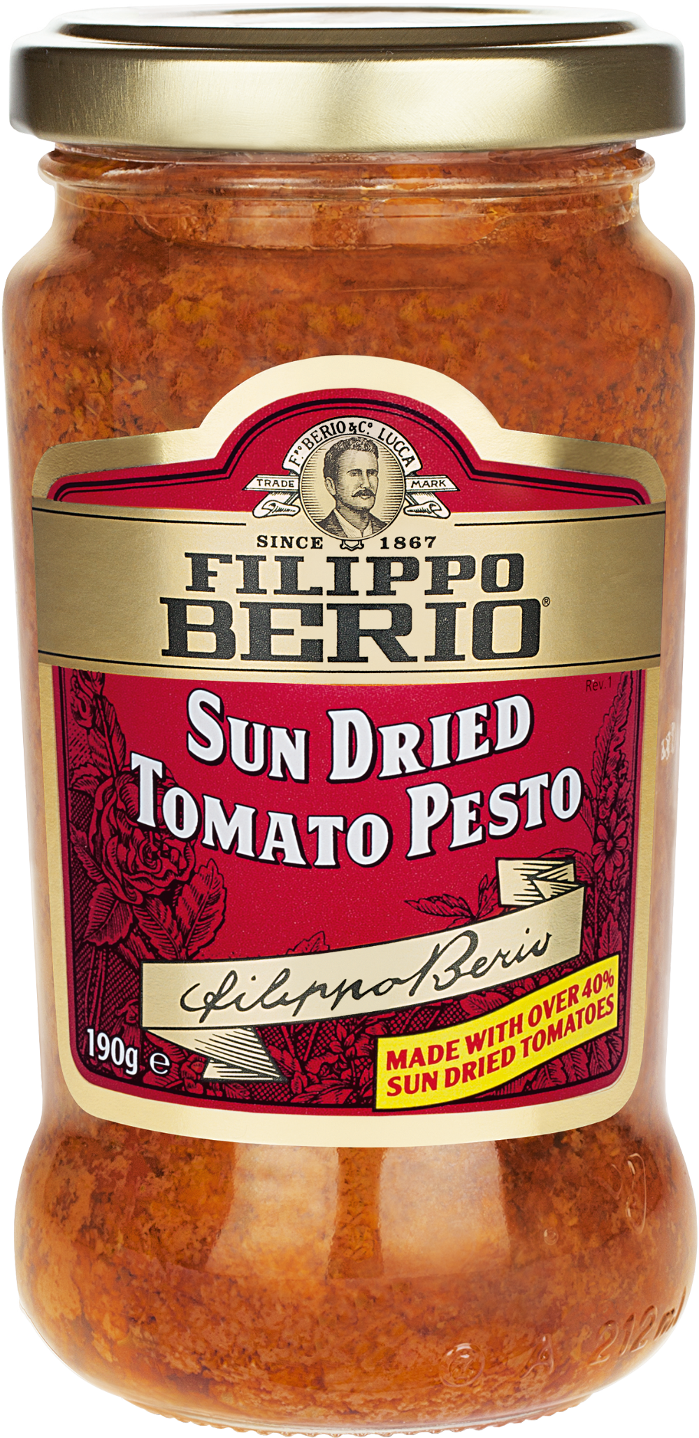FILIPPO BERIO Sun Dried Tomato Pesto Sauce 190g
