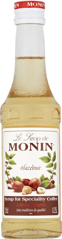 MONIN Hazelnut Syrup for Speciality Coffee 25cl