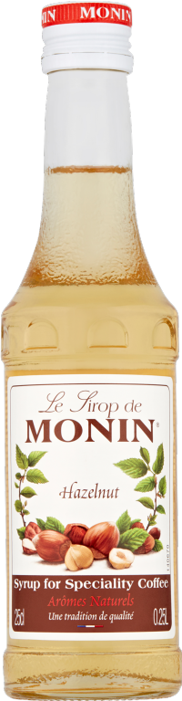 MONIN Hazelnut Syrup for Speciality Coffee 25cl