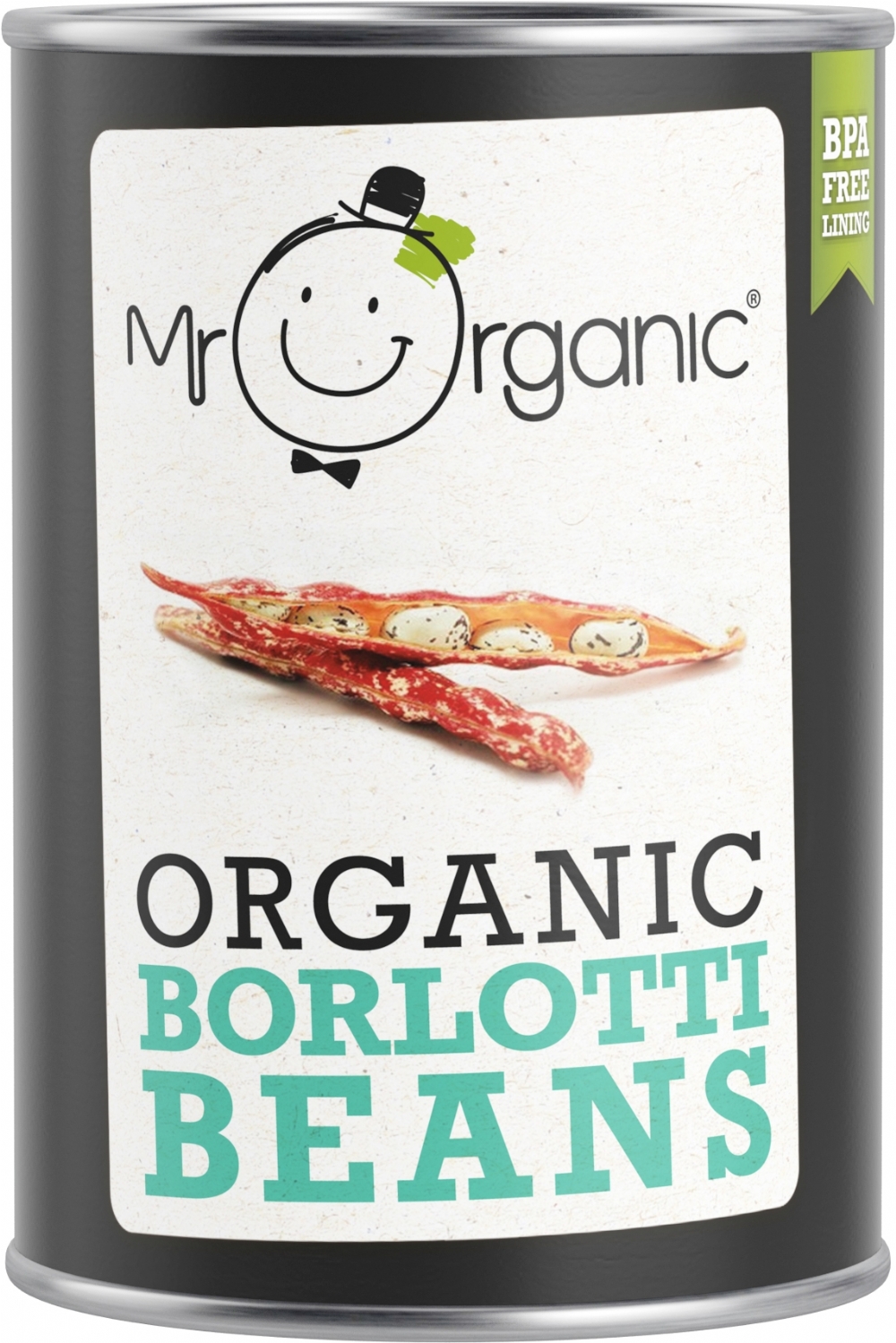 MR ORGANIC Organic Borlotti Beans 400g