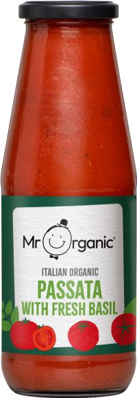MR ORGANIC Italian Organic Passata with Fresh Basil 690g