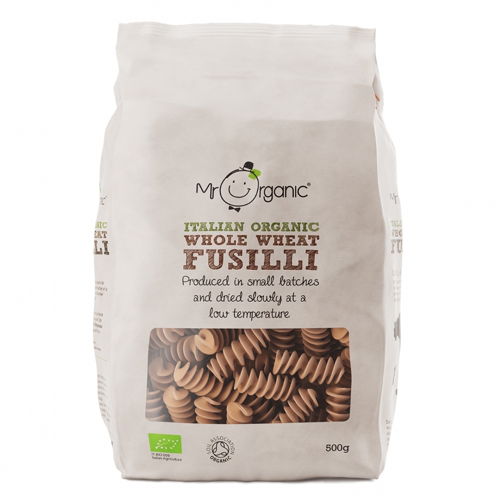 MR ORGANIC Italian Organic Whole Wheat Fusilli 500g