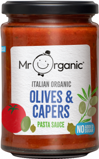 MR ORGANIC Italian Organic Olives & Capers Pasta Sauce 350g
