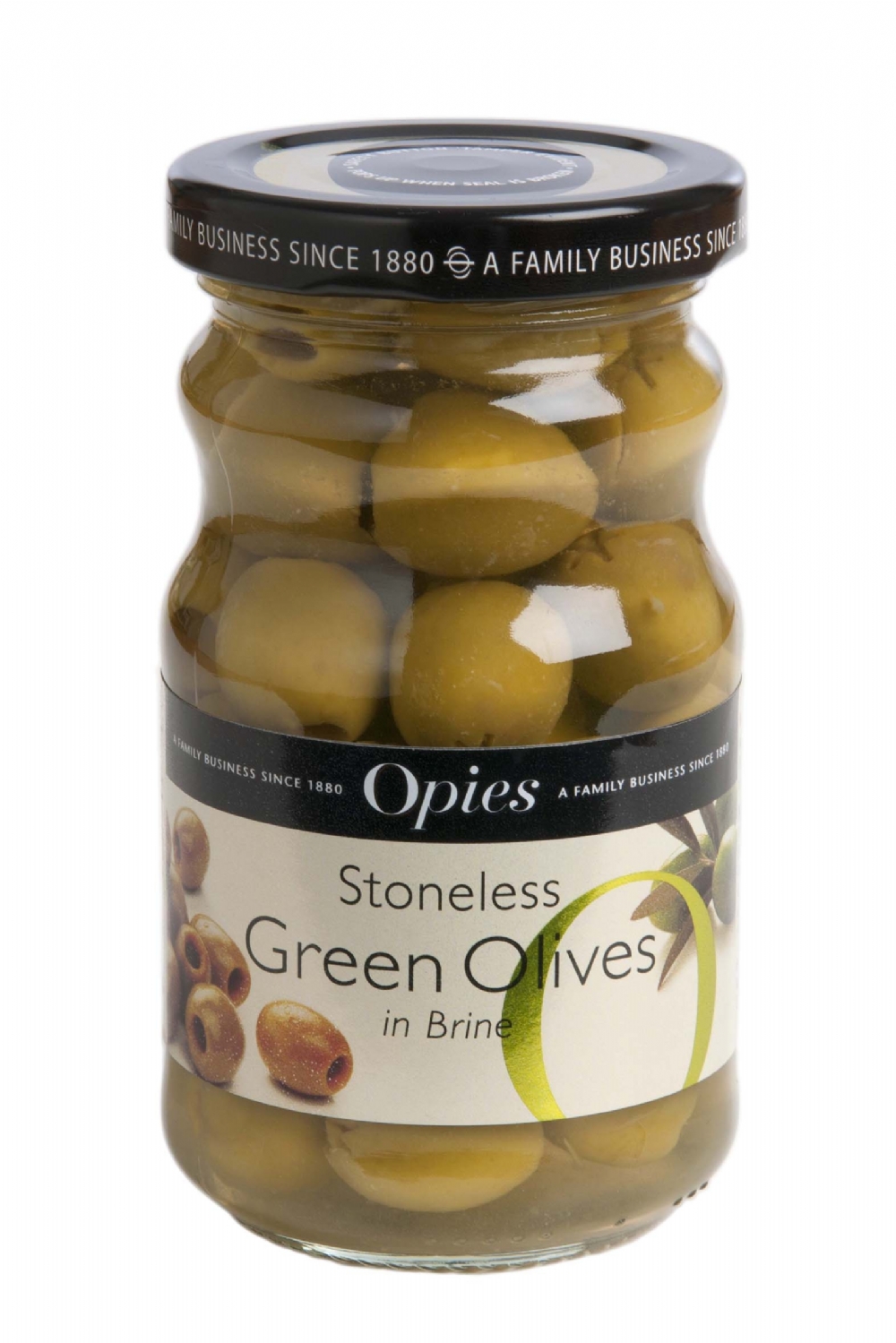 OPIE'S Stoneless Green Olives 227g (5010392004161)