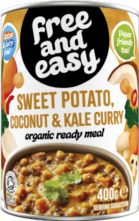 FREE AND EASY Sweet Potato, Coconut & Kale Curry 400g