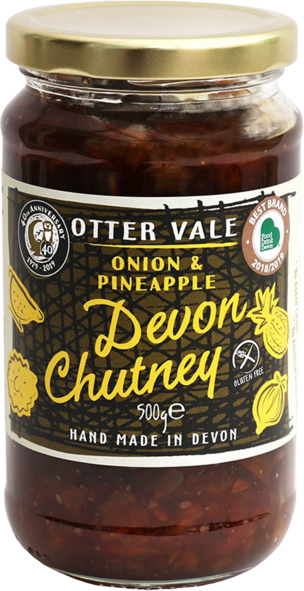OTTER VALE Devon Chutney (Onion & Pineapple) 500g