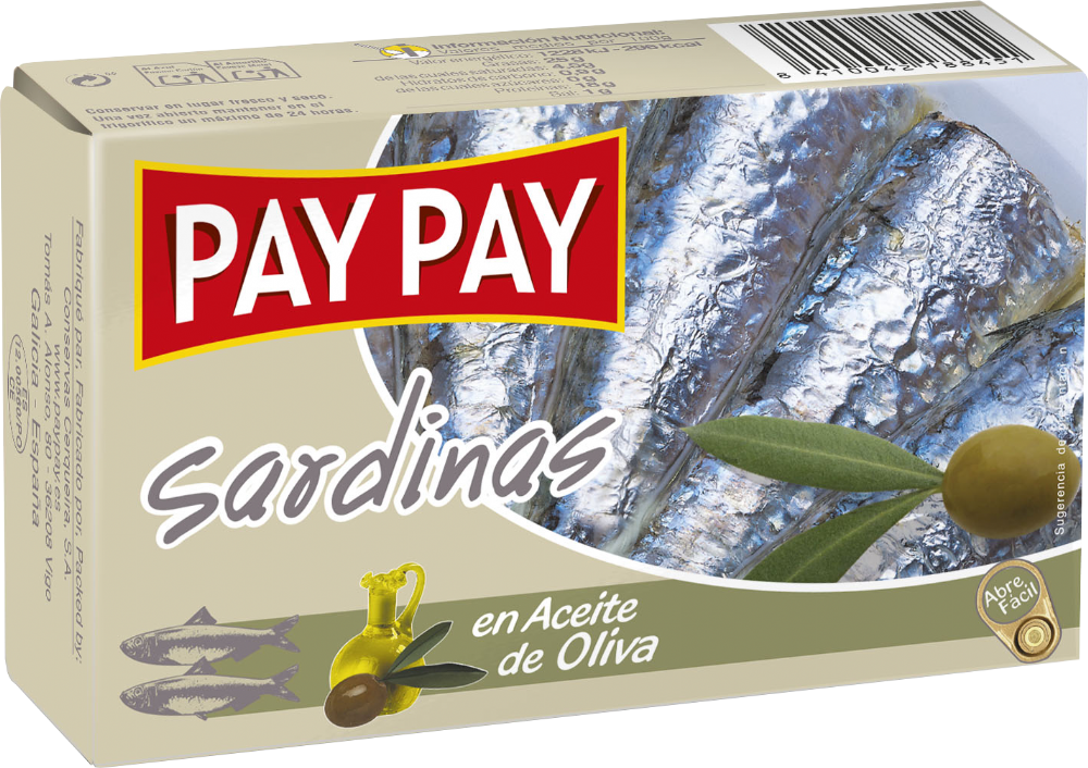 PAY PAY Sardines in Olive Oil 120g