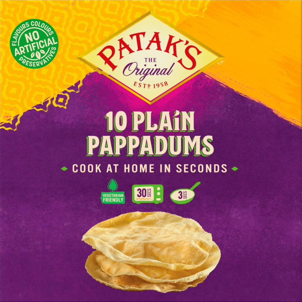 PATAK'S Plain Pappadums 100g