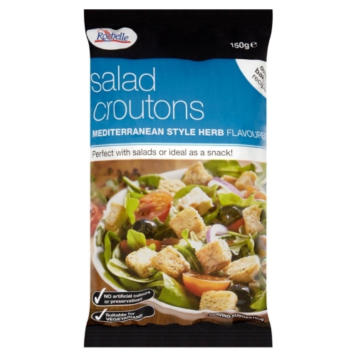 ROCHELLE Salad Croutons - Mediterranean Herb Flavour 150g