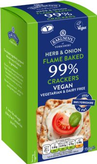 RAKUSEN'S 99% Fat Free Crackers - Herb & Onion 150g