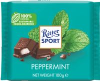 RITTER SPORT Peppermint Dark Chocolate 100g