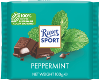 RITTER SPORT Peppermint Dark Chocolate 100g