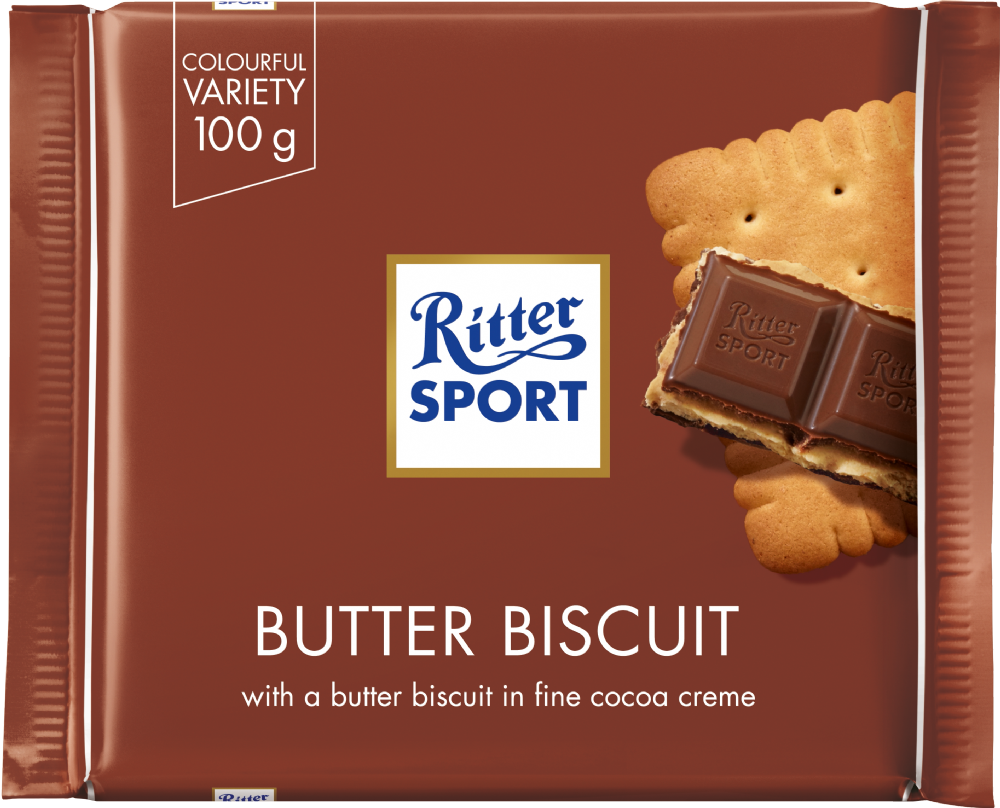 RITTER SPORT Butter Biscuit Chocolate 100g