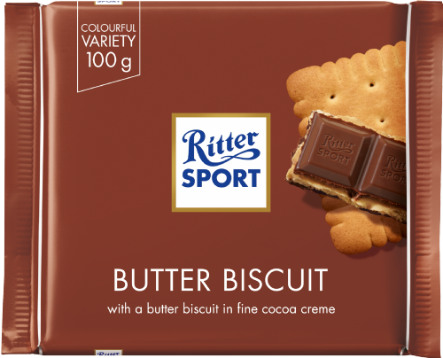 RITTER SPORT Butter Biscuit Chocolate 100g