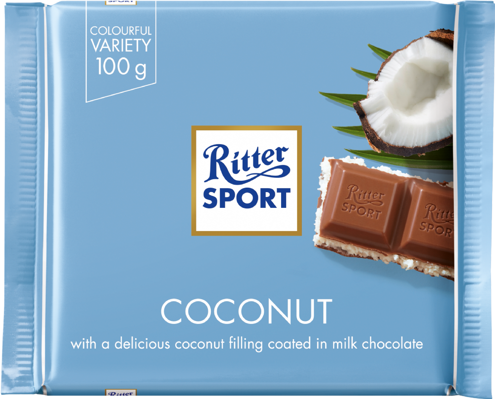 RITTER SPORT Coconut Milk Chocolate 100g