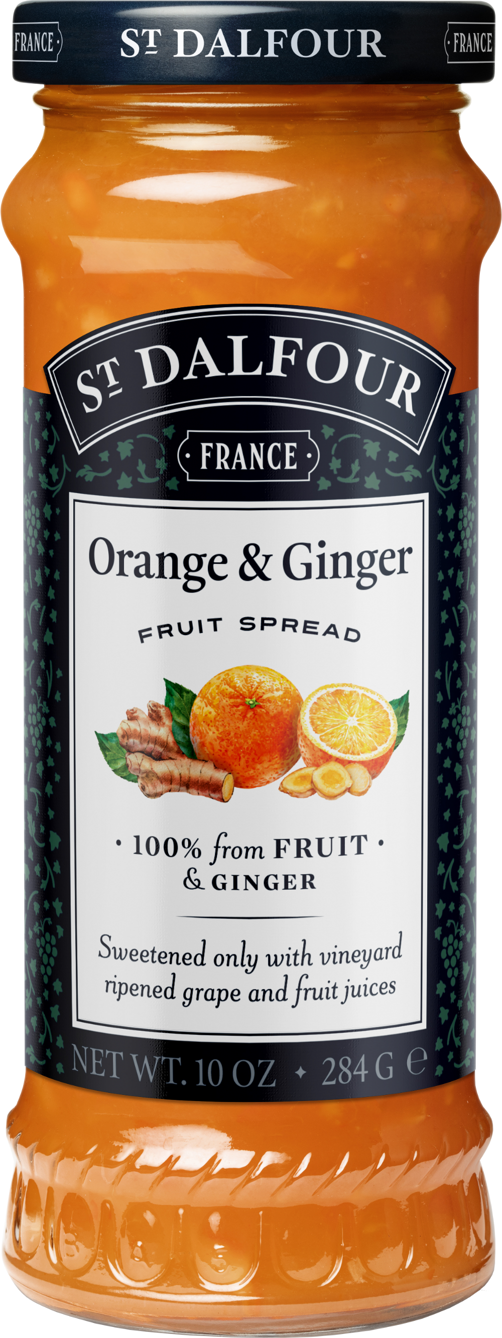 ST DALFOUR Orange & Ginger Fruit Spread 284g