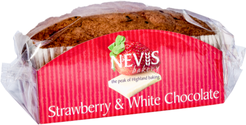 NEVIS BAKERY Strawberry & White Chocolate Cake 360g