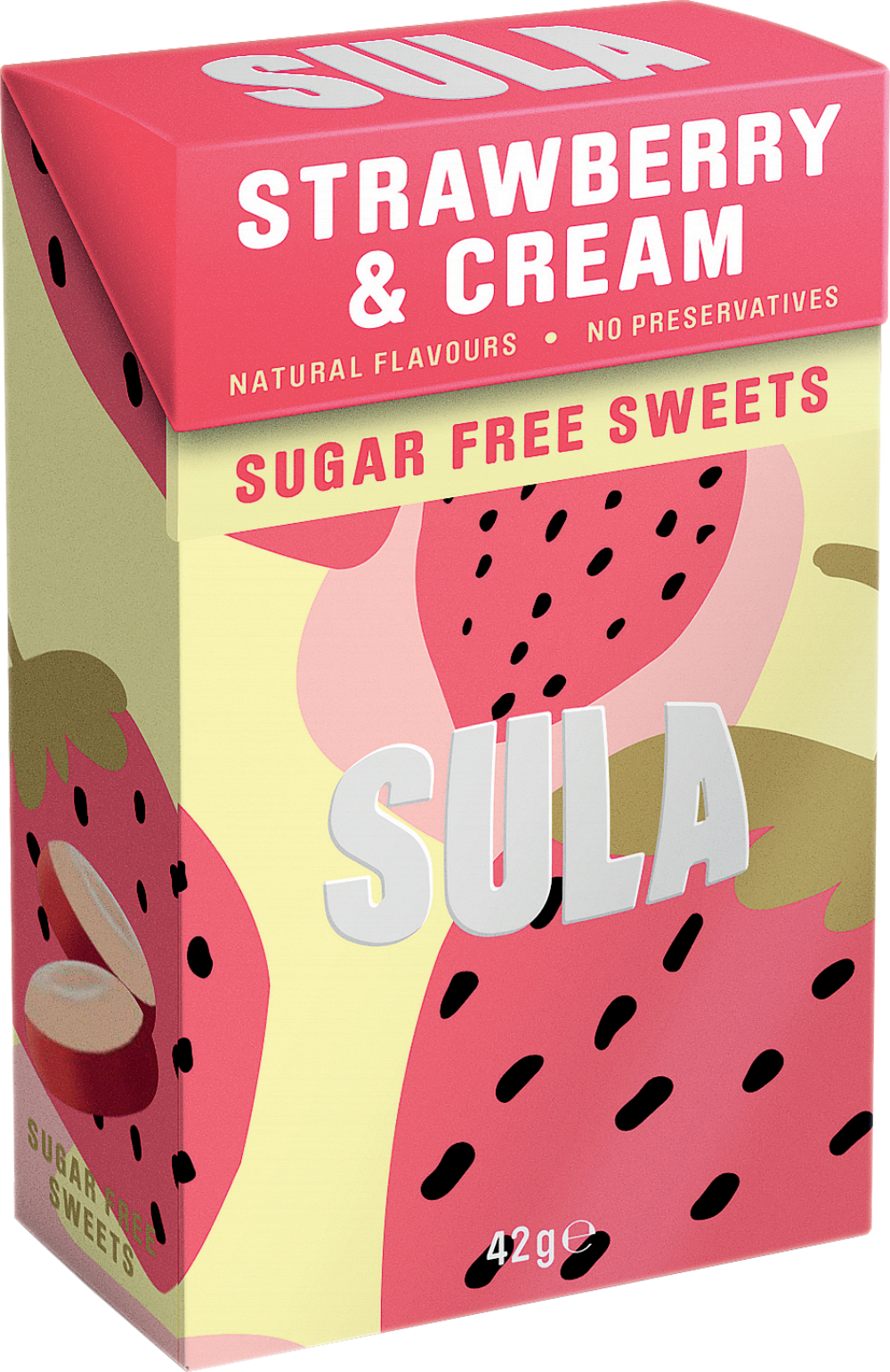 SULA Strawberry & Cream Sweets 42g