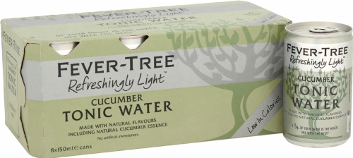 FEVER-TREE R. Light Cucumber Tonic Water - Cans (8x150ml)
