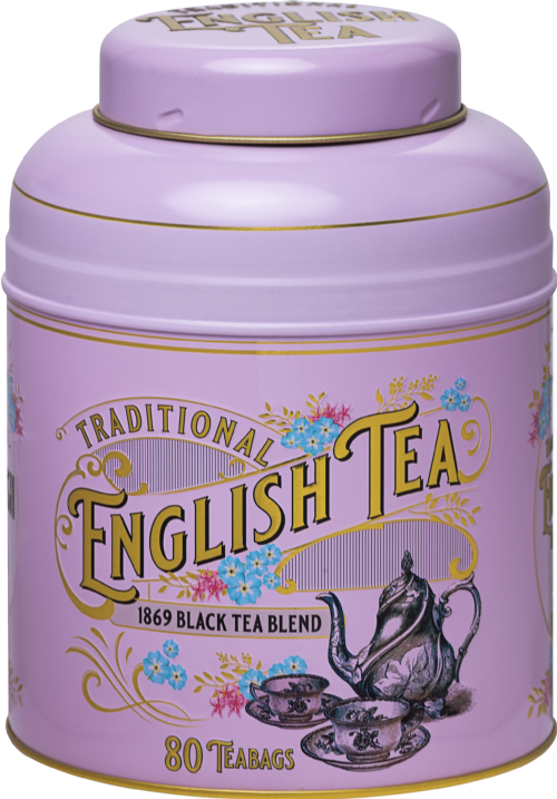 NEW ENGLISH TEAS 1869 Black Tea Blend Caddy 80 Teabags 160g
