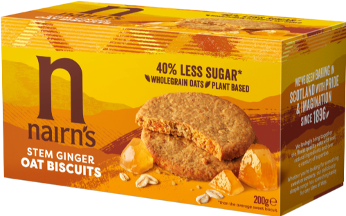 NAIRN'S Stem Ginger Wheat Free Biscuits 200g