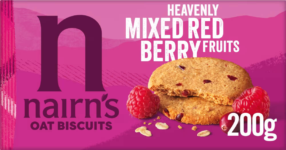 NAIRN'S Oat Biscuits - Mixed Red Berry Fruits 200g