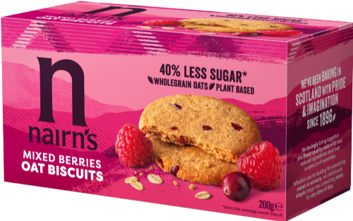 NAIRN'S Mixed Berries Wheat Free Biscuits 200g