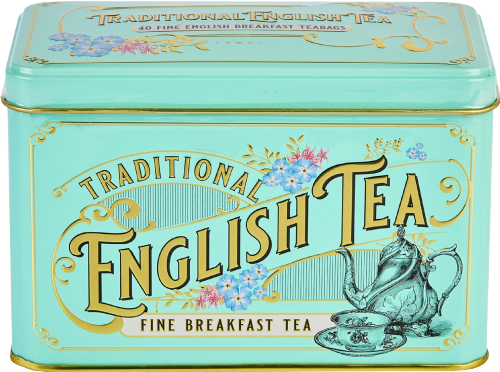NEW ENGLISH TEAS Fine Breakfast Tea Tin - 40 Teabags 80g