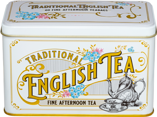 NEW ENGLISH TEAS Fine Afternoon Tea Tin - 40 Teabags 80g