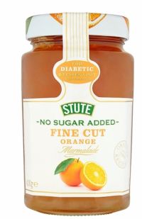STUTE Fine Cut Orange Marmalade - No Sugar Added 430g