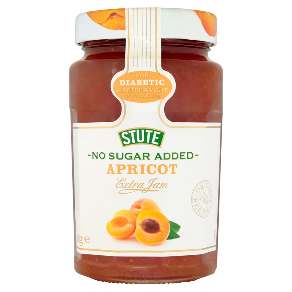 STUTE No Sugar Added Apricot Jam 430g